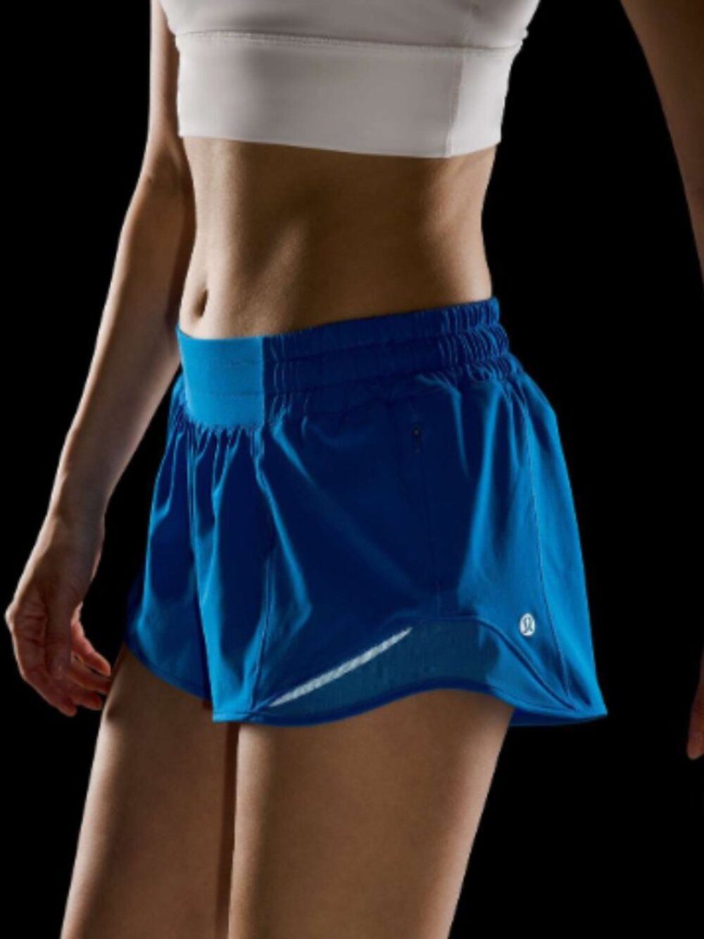 Lululemon Hotty Hot Low-Rise Lined Short 2.5" Poolside Blue Size 8